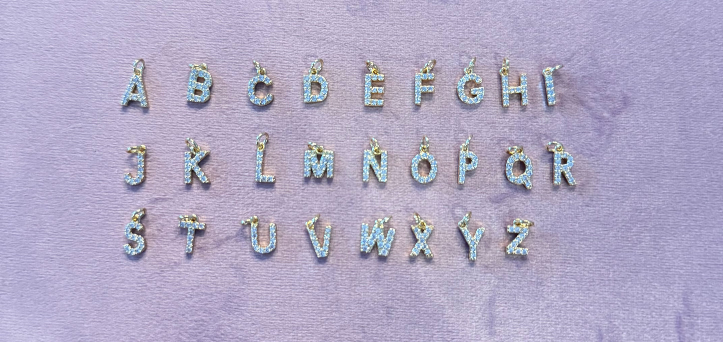 Initial Charms - Diamond Style