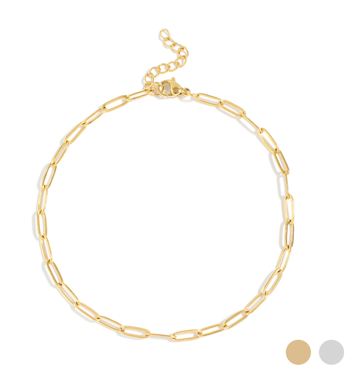 Paperclip Anklet- One Size